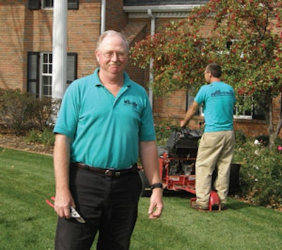 Gerry Andrews notes that landscape maintenance is renewable and slightly more stable than construction.
