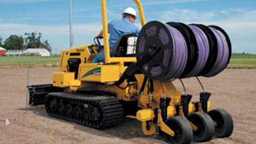 In the past few years, Vermeer has developed attachments for the specific use and installation of drip irrigation pipe.