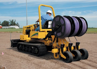 In the past few years, Vermeer has developed attachments for the specific use and installation of drip irrigation pipe.