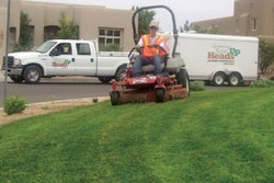 Collecting clippings is no longer the norm for Heads Up Landscape’s 22 maintenance crews.