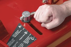 Toro’s Turbo Force Deck features an adjustable baffle. Adjustments are made easy by the cam-style lever on top of the deck; just twist it around and hold it down. Three primary settings are offered: •A – short, light grass; dry conditions; for smaller clippings •B – use when bagging •C – tall, dense grass; wet conditions; lowers engine consumption; increased ground speed in heavy conditions “Contractors often mentally mark where they want to set it,” says Toro’s Edric Funk. “Many use a B+ position, but when the grass is a little wispy they may shift to an A-. The point is that, for different times of year and different mowing conditions, it’s important to have flexibility.”