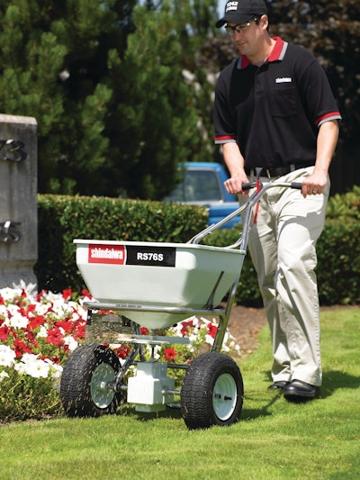 Walk-behind granular spreader