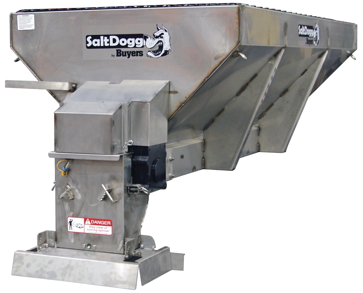 ElectricDrive SaltDogg Spreaders From Buyers Products Co. Green