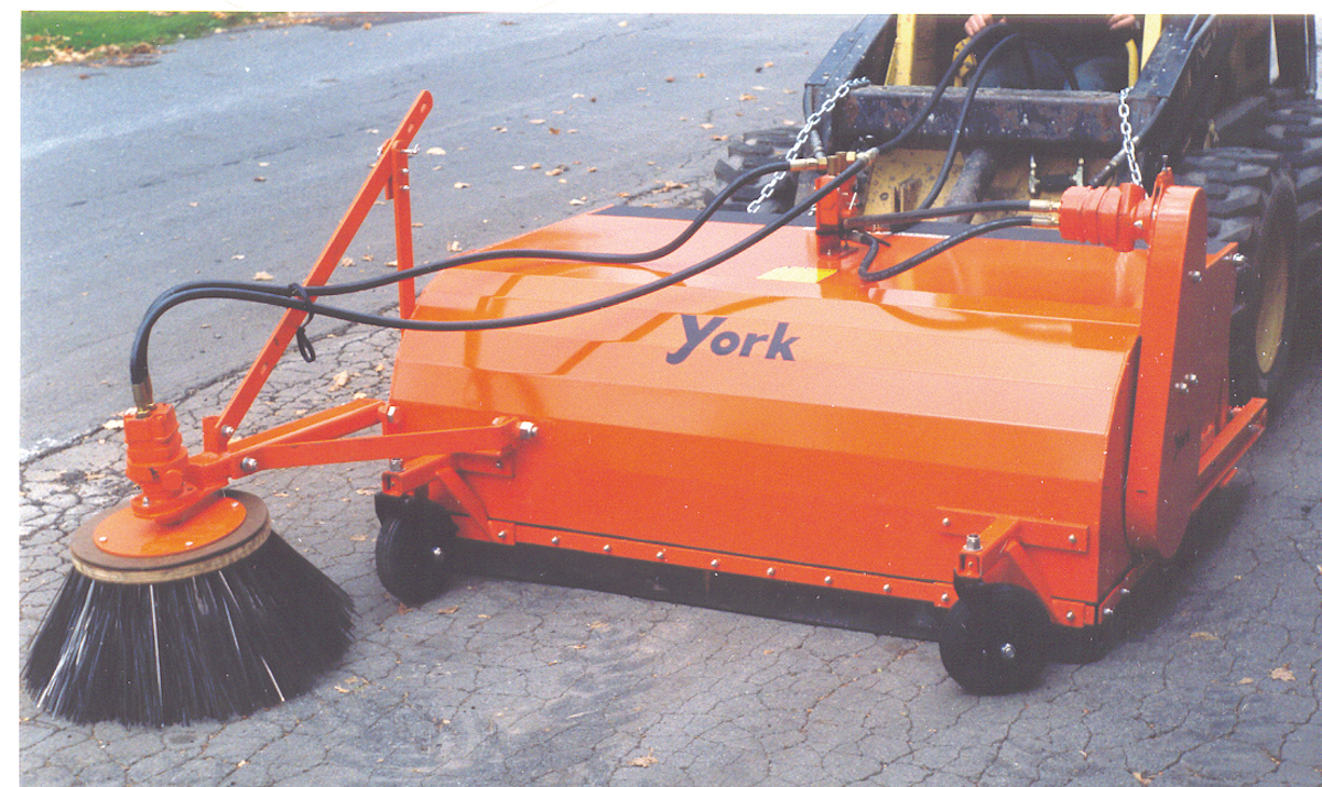 Skid Steer PickUp Broom From York Rakes, a Division of York Modern