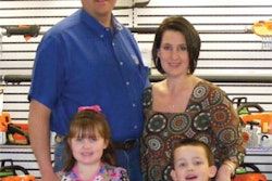 Owners Justin and Stacy Stockton stand proud with daughter Abby (5 years old) and son Kennedy (4 years old).