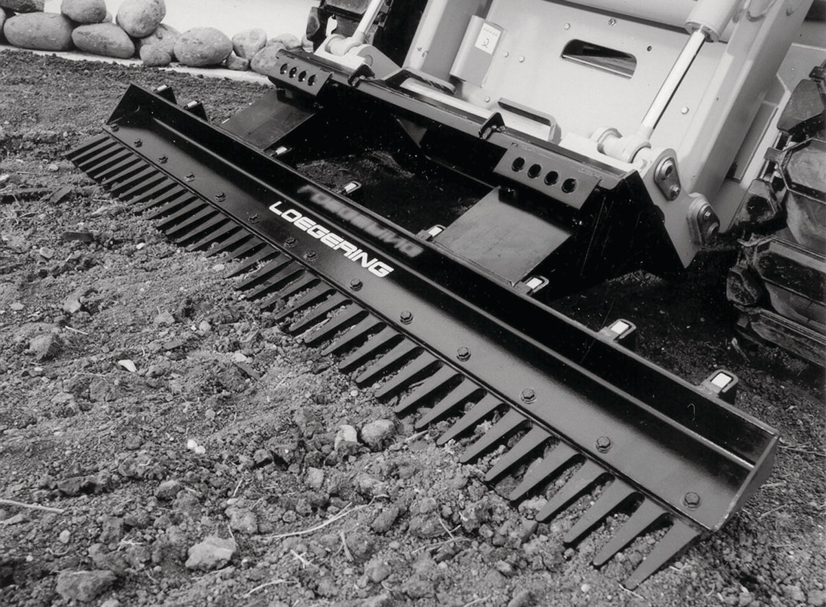 Eliminator Landscaping Rake From: Loegering Mfg. Co. | Green Industry Pros