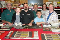 From left: Curt Rome, Alisa (Chad and Amanda’s 3-year-old daughter), Chad Theriot, Lawrence Theriot, Chandler (Chad and Amanda’s 9-year-old son), Christie Griffith, Amanda Theriot.