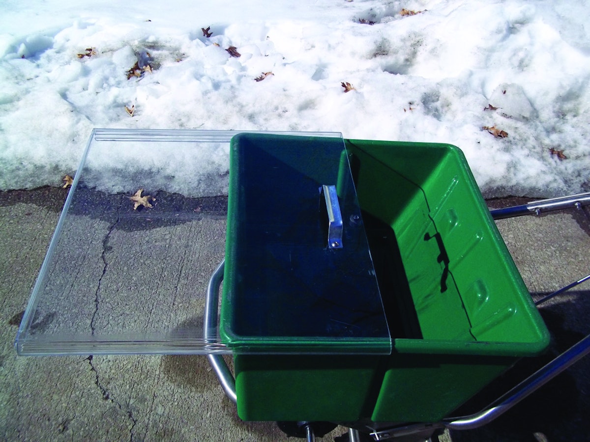 Fertilizer Spreader Cover From Jump Start Lawncare Inc. Green