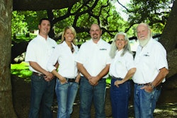 The Heart of Texas family management team, from left: Ben Pamplin, vice president and chief operating officer; Leah Pamplin, human resources manager; Tony Gallagher, president and chief executive officer; Carol Rowald, owner and chairman; Doug Rowald, owner and chief financial officer.