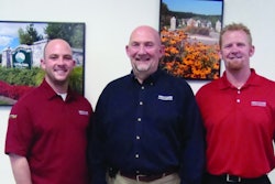 From left: Kyle Bakhuyzen, vice president of operations; Dirk Bakhuyzen Jr., founder and president and LEED AP; Dirk Bakhuyzen III, vice president.