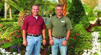 Tim Twomey and Dalton Fetters, co-owners of Ground Hog Landscape Management.