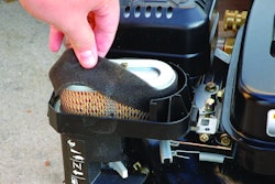 An engine is exposed to a great deal of grass, dirt and other debris in edger applications, so be sure to check the condition of the air filter daily.
