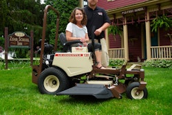 Grasshopper recently delivered Gayle Potleicki's new mower with the help of Josh Welling of Grasshopper authorized dealer Country Sales & Service in Orrville, OH.