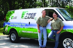 Kevin Vogeler (left) and Dan O’Brien of Turf Care Enterprises. Based in Barrington, IL, the company has been servicing the Chicagoland area since 1986.