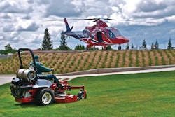 The conversion to propane-powered mowers is expected to save the company over $100,000 in operating costs over the next five years.