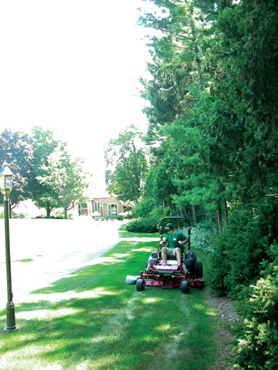 Many lawn maintenance contractors, like Greenstripe Lawns & Landscapes in Wisconsin, focus on the high end of the residential market: $400,000 homes and up.