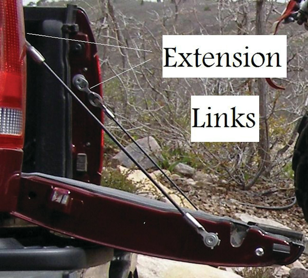 Tailgate Cable Extension Links From Rider Tailgate Accessories Green