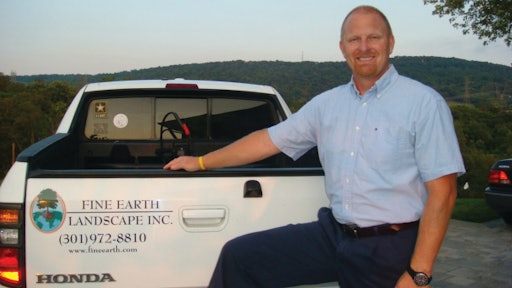 Joel Hafner, president of Fine Earth Landscape in Poolesville, MD