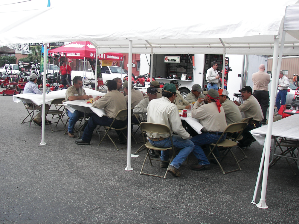 Monthly lunches or barbecues are a great way to keep connected with customer while exposing them to your products and services.