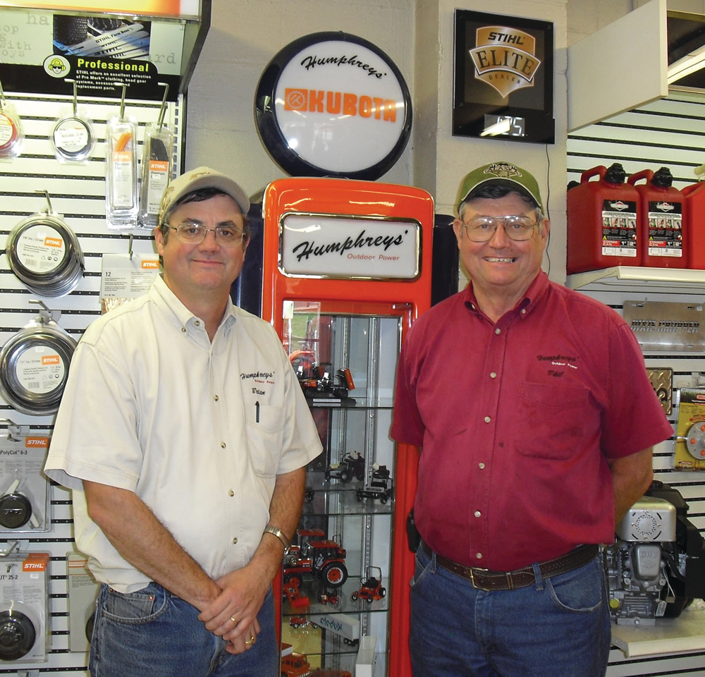 Brian Humphreys with retired father Phil Humphreys.
