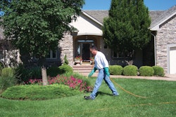 Lawn Care Tech Spraying