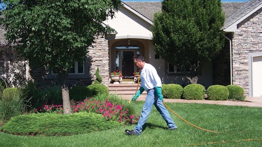 Lawn Care Tech Spraying
