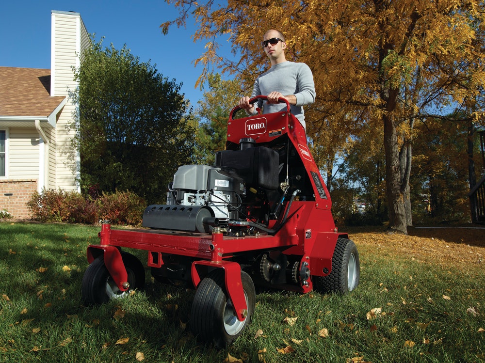 Aerator ride on outlet