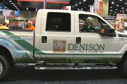 Denison Landscaping's propane-fueled Ford F-250 was on display at GIE+EXPO 2011 in Louisville.