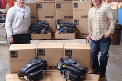 High school students from Fall Creek, WI, are thrilled with their shipment of Kohler engines.