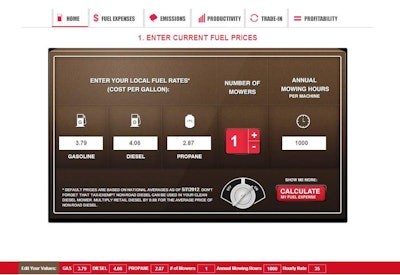 Grasshopper Fuel Savings Calculator