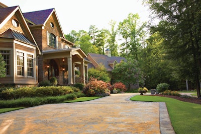 Georgia contractor John Newman installed this front facade at this English Country Estate.