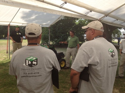 The John Deere Turf Care Quality First Factory Tour provided dealers, contractors and John Deere representatives with the opportunity to connect while learning from one another.