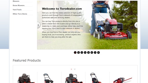 Toro Dealer Website Online Shopping Green Industry Pros