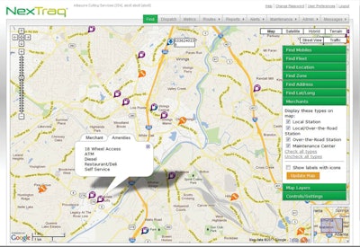 Fuel card map