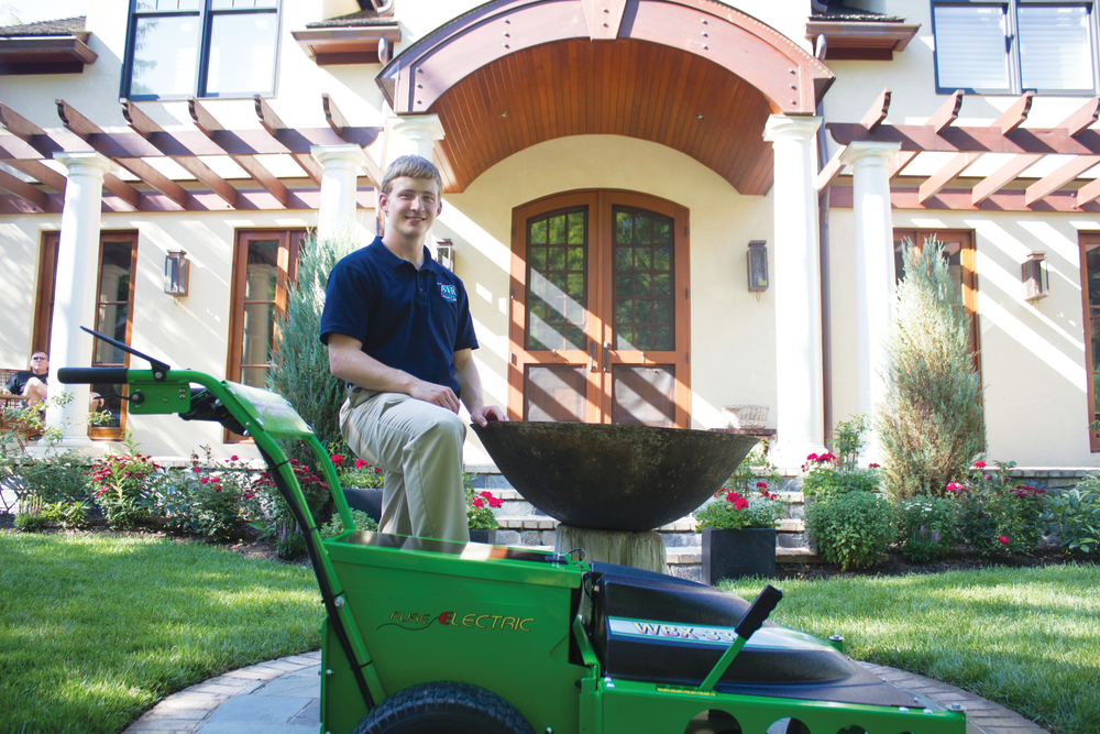 Zak Kline of A.I.R. Lawn Care in Rockville, MD