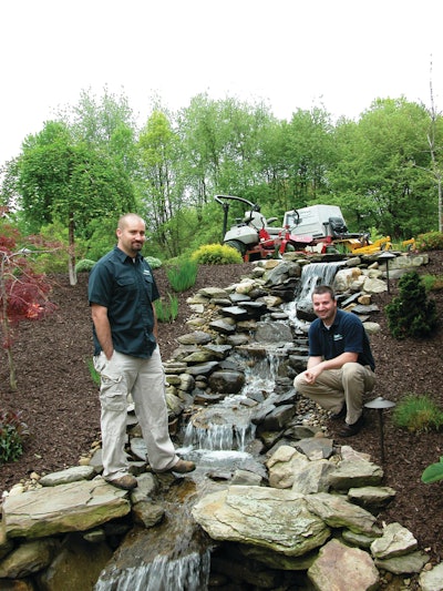 Partners Joe Cheria and Micah Posten of Impact Grounds Maintenance in Norton, OH.