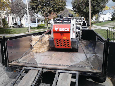 When the dump chute is not in use, you can load equipment and/or materials just as you normally would.