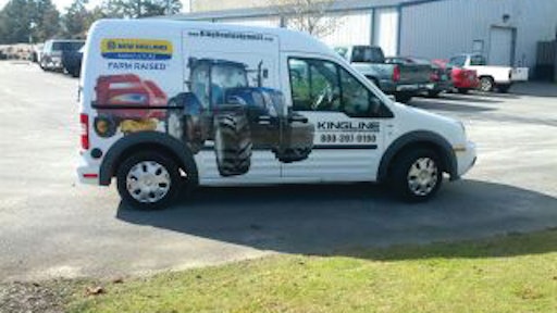 When they decided they wanted to offer the mobile parts service, the company purchased a vehicle for delivery. The parts delivery van also serves as a moving billboard for the business, outfitted with businesses advertisements.