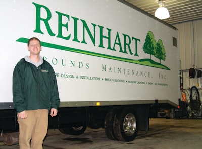 Randy Sharpe, maintenance manager at Reinhart Grounds Maintenance in Bloomington, IL.