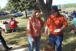 Consumers Relax In Yard