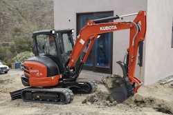 The KX040-4 excavator from Kubota.