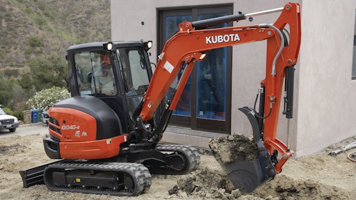 The KX040-4 excavator from Kubota.