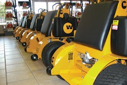 Wright Manufacturing's patent allows it to place the operator platform directly inside of the drive tires.