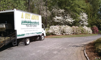 A Cut Above Landscape Management says its box trucks are like rolling billboards, and are by far the company's best generator of new sales leads.