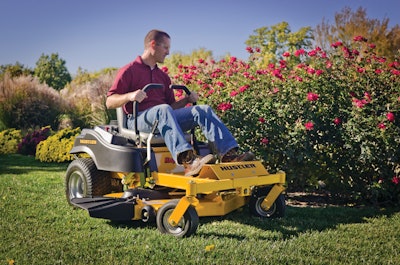 Hustler Raptor entry-level zero-turn riding mower