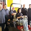 The staff at Pro-Mower & Snow Equipment from left to right: John Agostini (co-owner and service manager), Sean (service coordinator), Larry (service advisor-warranty advocator), Nikki (service writer and advisor), Mark (parts), and co-owner Mike Agostini.