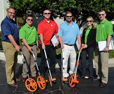 New U.S. Lawns franchisees, left to right: Kevin Monaco - Reno, NV; Brock Howland - Kalamazoo, MI; Ronnie Christopher - Warner Robins, GA; John Crowley - Charlottesville, VA; Jasmina and Jarrad Boever - Des Moines, IA.