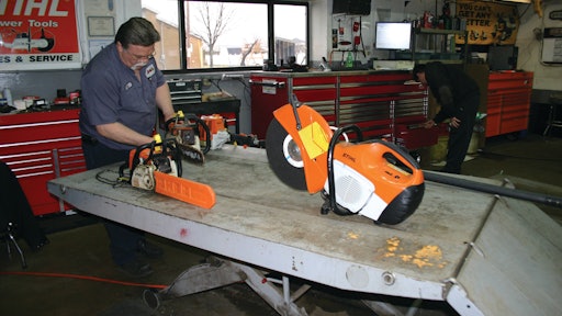 Investing in shop tools like lifts and tool storage systems helps speed up turnaround time in the shop and decrease contractor downtime.