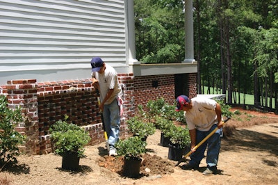 Planting Shrubs In Base 10986031