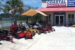 Display rental equipment outside the dealership to catch the eye of passersby.